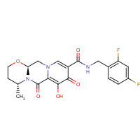 (4R,12aS)-N-[(2,4-difluorophenyl)methyl]-3,4,6,8,12,12a-hexahydro-7-hydroxy-4-methyl-6,8-dioxo-2H-pyrido[1’,2’:4,5]pyrazino[2,1-b][1,3]oxazine-9-carboxamide (CAS: 1051375-16-6) - Chemical Structure and Molecular Formula 