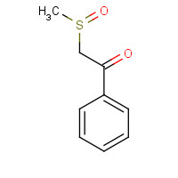 2-methylsulfinyl-1-phenylethanone (CAS: 2813-22-1) - Chemical Structure and Molecular Formula 