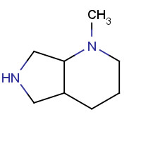 1-methyl-2,3,4,4a,5,6,7,7a-octahydropyrrolo[3,4-b]pyridine (CAS: 128740-18-1) - Chemical Structure and Molecular Formula 