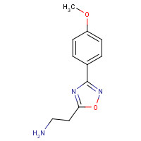2-[3-(4-methoxyphenyl)-1,2,4-oxadiazol-5-yl]ethanamine (CAS: 885953-52-6) - Chemical Structure and Molecular Formula 