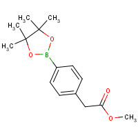 methyl 2-[4-(4,4,5,5-tetramethyl-1,3,2-dioxaborolan-2-yl)phenyl]acetate (CAS: 454185-98-9) - Chemical Structure and Molecular Formula 