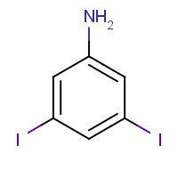 3,5-diiodoaniline (CAS: 35122-96-4) - Chemical Structure and Molecular Formula 