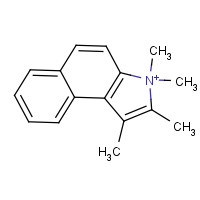 1,2,3,3-tetramethylbenzo[e]indol-3-ium (CAS: 92570-01-9) - Chemical Structure and Molecular Formula 