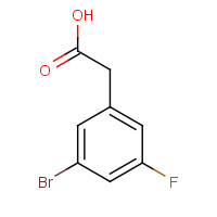 2-(3-bromo-5-fluorophenyl)acetic acid (CAS: 202000-99-5) - Chemical Structure and Molecular Formula 