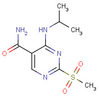 2-methylsulfonyl-4-(propan-2-ylamino)pyrimidine-5-carboxamide (CAS: 1403864-77-6) - Related Chemical Product