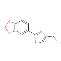 [2-(1,3-benzodioxol-5-yl)-1,3-thiazol-4-yl]methanol (CAS: 248249-56-1) - Chemical Structure and Molecular Formula 