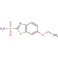 6-ethoxy-1,3-benzothiazole-2-sulfonamide (CAS: 452-35-7) - Chemical Structure and Molecular Formula 