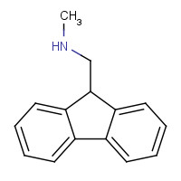 1-(9H-fluoren-9-yl)-N-methylmethanamine (CAS: 76532-37-1) - Chemical Structure and Molecular Formula 