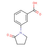 3-(2-oxopyrrolidin-1-yl)benzoic acid (CAS: 515813-05-5) - Chemical Structure and Molecular Formula 