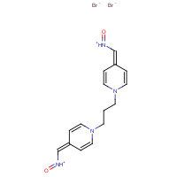 oxo-[[1-[3-[4-(oxoazaniumylmethylidene)pyridin-1-yl]propyl]pyridin-4-ylidene]methyl]azanium;dibromide (CAS: 56-97-3) - Chemical Structure and Molecular Formula 