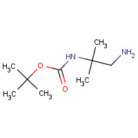 tert-butyl N-(1-amino-2-methylpropan-2-yl)carbamate (CAS: 320581-09-7) - Chemical Structure and Molecular Formula 