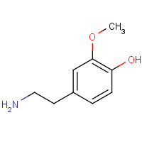 4-(2-aminoethyl)-2-methoxyphenol (CAS: 554-52-9) - Chemical Structure and Molecular Formula 