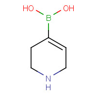 1,2,3,6-tetrahydropyridin-4-ylboronic acid (CAS: 856694-87-6) - Chemical Structure and Molecular Formula 