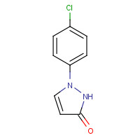 2-(4-chlorophenyl)-1H-pyrazol-5-one (CAS: 76205-19-1) - Chemical Structure and Molecular Formula 