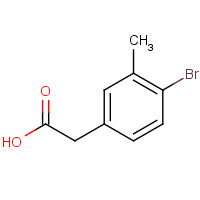 2-(4-bromo-3-methylphenyl)acetic acid (CAS: 215949-57-8) - Chemical Structure and Molecular Formula 