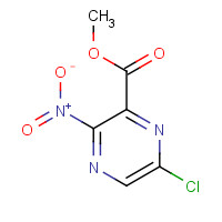methyl 6-chloro-3-nitropyrazine-2-carboxylate (CAS: 89690-75-5) - Chemical Structure and Molecular Formula 