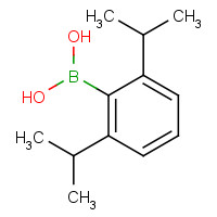 [2,6-di(propan-2-yl)phenyl]boronic acid (CAS: 363166-79-4) - Chemical Structure and Molecular Formula 