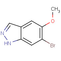6-bromo-5-methoxy-1H-indazole chemical structure 6-bromo-5-methoxy-1H-indazole (CAS: 1206800-17-0) - Chemical Structure and Molecular Formula