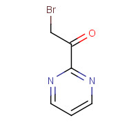 2-bromo-1-pyrimidin-2-ylethanone (CAS: 155468-45-4) - Chemical Structure and Molecular Formula 