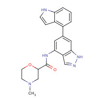 N-[6-(1H-indol-4-yl)-1H-indazol-4-yl]-4-methylmorpholine-2-carboxamide (CAS: 1198409-19-6) - Related Chemical Product