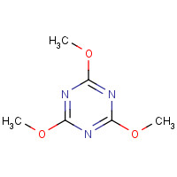2,4,6-trimethoxy-1,3,5-triazine (CAS: 877-89-4) - Chemical Structure and Molecular Formula 