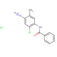 4-benzamido-5-chloro-2-methylbenzenediazonium;chloride (CAS: 32348-81-5) - Chemical Structure and Molecular Formula 
