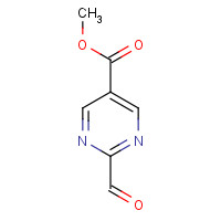 methyl 2-formylpyrimidine-5-carboxylate (CAS: 1093397-15-9) - Chemical Structure and Molecular Formula 
