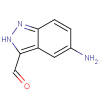 5-amino-2H-indazole-3-carbaldehyde (CAS: 885519-26-6) - Chemical Structure and Molecular Formula 