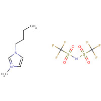 bis(trifluoromethylsulfonyl)azanide;1-butyl-3-methylimidazol-3-ium (CAS: 174899-83-3) - Chemical Structure and Molecular Formula 