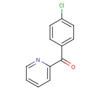 (4-chlorophenyl)-pyridin-2-ylmethanone (CAS: 6318-51-0) - Chemical Structure and Molecular Formula 