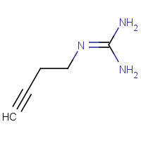 2-but-3-ynylguanidine (CAS: 1341306-89-5) - Chemical Structure and Molecular Formula 