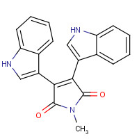 3,4-bis(1H-indol-3-yl)-1-methylpyrrole-2,5-dione (CAS: 113963-68-1) - Related Chemical Product