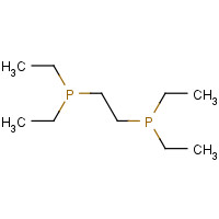 2-diethylphosphanylethyl(diethyl)phosphane (CAS: 6411-21-8) - Chemical Structure and Molecular Formula 