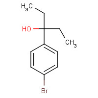 3-(4-bromophenyl)pentan-3-ol (CAS: 850918-14-8) - Chemical Structure and Molecular Formula 