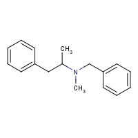 N-benzyl-N-methyl-1-phenylpropan-2-amine (CAS: 101-47-3) - Chemical Structure and Molecular Formula 