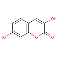 3,7-dihydroxychromen-2-one (CAS: 22065-03-8) - Chemical Structure and Molecular Formula 