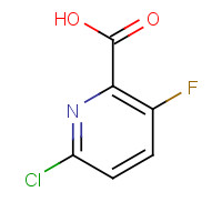 6-chloro-3-fluoropyridine-2-carboxylic acid (CAS: 884494-76-2) - Chemical Structure and Molecular Formula 