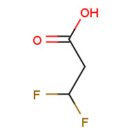 3,3-difluoropropanoic acid (CAS: 155142-69-1) - Chemical Structure and Molecular Formula 