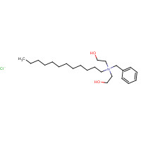 benzyl-dodecyl-bis(2-hydroxyethyl)azanium;chloride (CAS: 19379-90-9) - Chemical Structure and Molecular Formula 