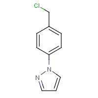 1-[4-(chloromethyl)phenyl]pyrazole (CAS: 143426-52-2) - Chemical Structure and Molecular Formula 
