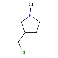 3-(chloromethyl)-1-methylpyrrolidine (CAS: 58689-43-3) - Chemical Structure and Molecular Formula 