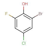2-bromo-4-chloro-6-fluorophenol (CAS: 886499-88-3) - Chemical Structure and Molecular Formula 