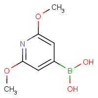 (2,6-dimethoxypyridin-4-yl)boronic acid chemical structure (2,6-dimethoxypyridin-4-yl)boronic acid (CAS: 1220188-37-3) - Chemical Structure and Molecular Formula
