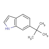6-tert-butyl-1H-indole (CAS: 887581-54-6) - Chemical Structure and Molecular Formula 