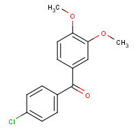 (4-chlorophenyl)-(3,4-dimethoxyphenyl)methanone (CAS: 116412-83-0) - Chemical Structure and Molecular Formula 