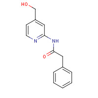 N-[4-(hydroxymethyl)pyridin-2-yl]-2-phenylacetamide (CAS: 1368137-44-3) - Chemical Structure and Molecular Formula 