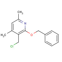 3-(chloromethyl)-4,6-dimethyl-2-phenylmethoxypyridine (CAS: 1303445-99-9) - Chemical Structure and Molecular Formula 