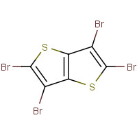 2,3,5,6-tetrabromothieno[3,2-b]thiophene (CAS: 124638-53-5) - Chemical Structure and Molecular Formula 