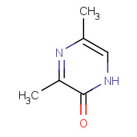 3,5-dimethyl-1H-pyrazin-2-one (CAS: 60187-00-0) - Chemical Structure and Molecular Formula 