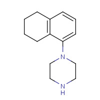 1-(5,6,7,8-tetrahydronaphthalen-1-yl)piperazine (CAS: 57536-84-2) - Chemical Structure and Molecular Formula 